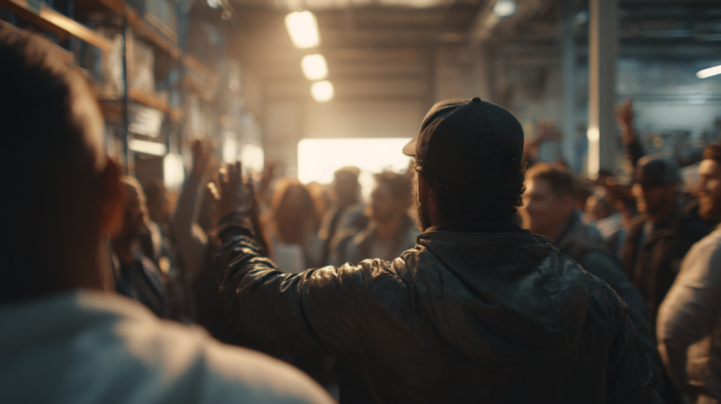 Warehouse labour costs being reduced due lots of staff not required