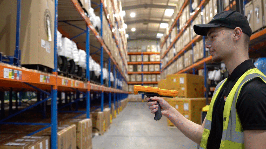 WMB employee scanning