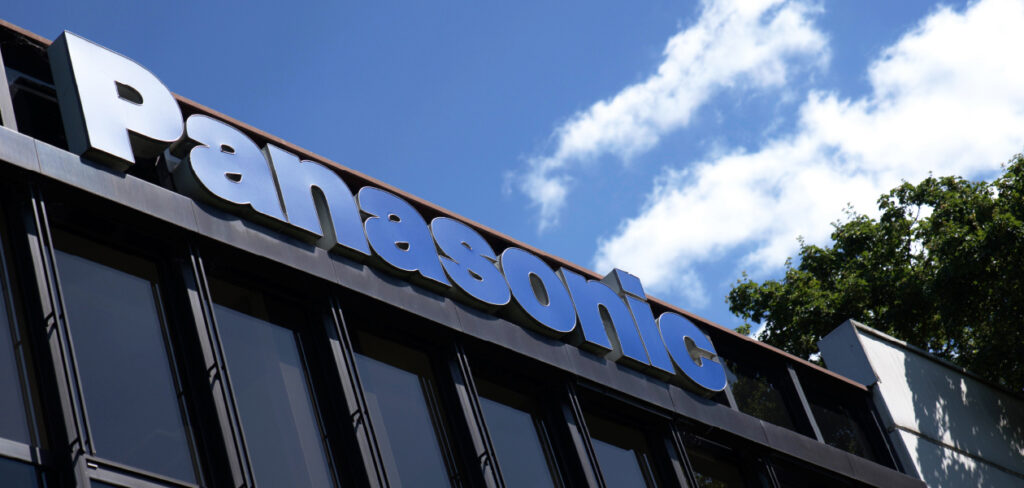 Panasonic logo on building