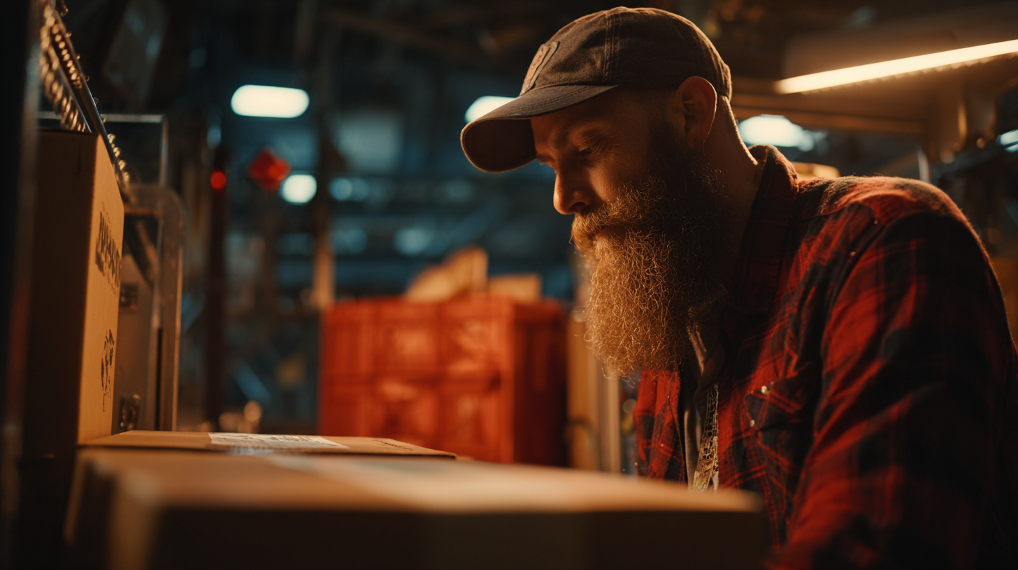 Packer scans tote, confirms quantities, closes package, and prints label.