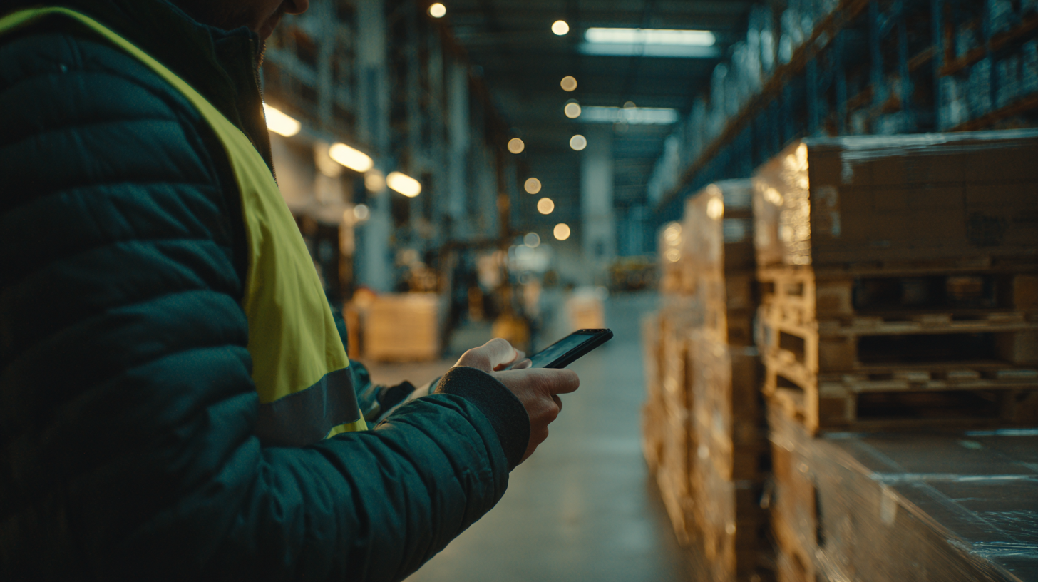 Warehouse Manager scans and validates serials at goods in with on-gun prompts.